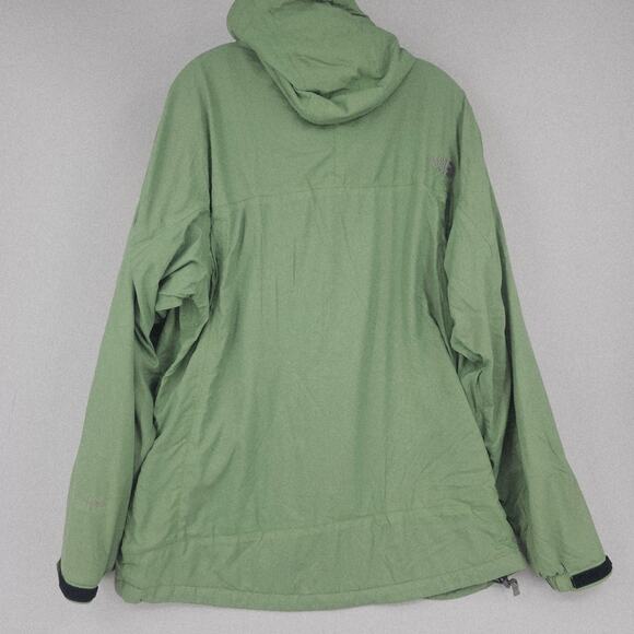 The North Face Pistachio Green Soft Shell Rain Parka HyVent Jacket Mens L 3799 - Picture 2 of 11